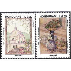 Honduras A- 846/47 1993 Navidad Christmas MNH