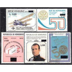 Honduras A- 832/36 1993 Reyes de España Avión Care Rotary International Juan Carlos MNH