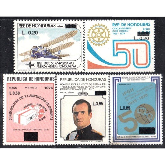 Honduras A- 832/36 1993 Reyes de España Avión Care Rotary International Juan Carlos MNH Honduras A- 832/36 1993 Reyes de España Avión Care Rotary International Juan Carlos MNH