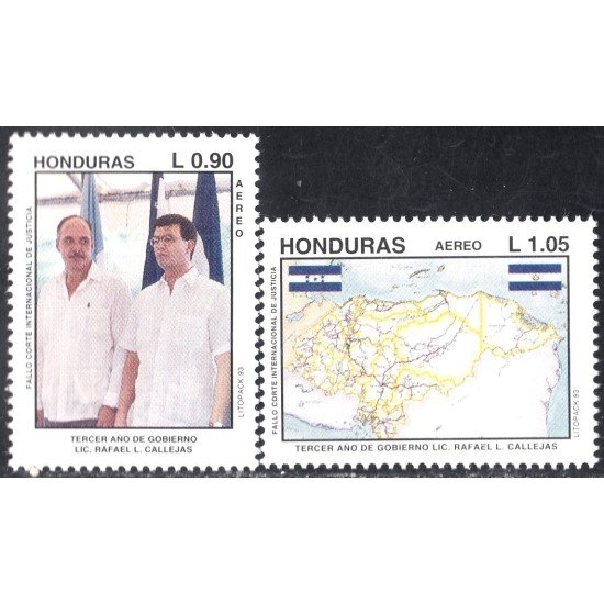 Honduras A- 804/05 1993 Presidente Rafael L. Callejas MNH Honduras A- 804/05 1993 Presidente Rafael L. Callejas MNH