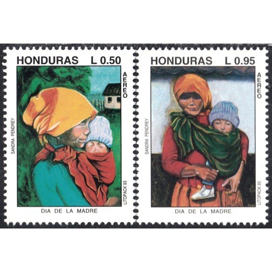 Honduras A- 802/03 1993 Día de la Madre MNH Honduras A- 802/03 1993 Día de la Madre MNH