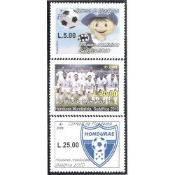 Honduras A- 1340/42 2009 Honduras Mundialista Sudáfrica 2010 Fútbol MNH