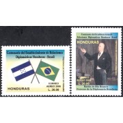 Honduras A- 1286/87 2006 Centenario de las Relaciones Diplomáticas Honduras - Brasil MNH
