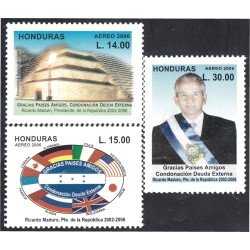 Honduras A- 1280/82 2006 Presidente Ricardo Maduro MNH Honduras A- 1280/82 2006 Presidente Ricardo Maduro MNH