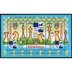 AJZ1 Rumania  HB 264  2002 Ajedrez MNH