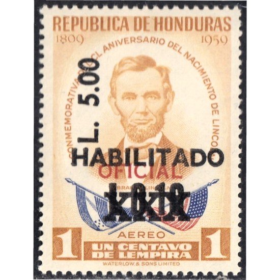 Honduras A- 1218 2005 Abraham Lincoln MNH Honduras A- 1218 2005 Abraham Lincoln MNH