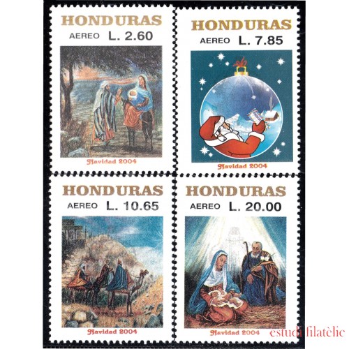 Honduras A- 1177/80 2004 Navidad Christmas MNH