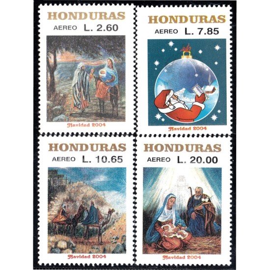 Honduras A- 1177/80 2004 Navidad Christmas MNH