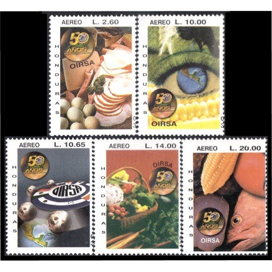 Honduras A- 1150/54 2003 50 Años de OIRSA MNH Honduras A- 1150/54 2003 50 Años de OIRSA MNH