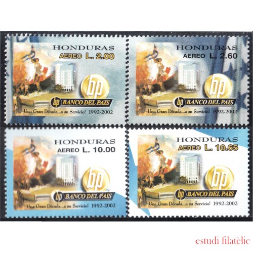 Honduras A- 1117/20 2002 10 Aniversario del Banco del País MNH