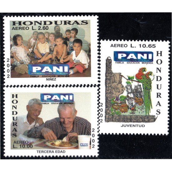 Honduras A- 1114/16 2002 Familia Educación Merienda Niños Ancianos MNH Honduras A- 1114/16 2002 Familia Educación Merienda Niños Ancianos MNH