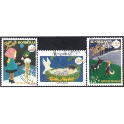 Honduras A- 965/67 1998 Navidad Christmas usados