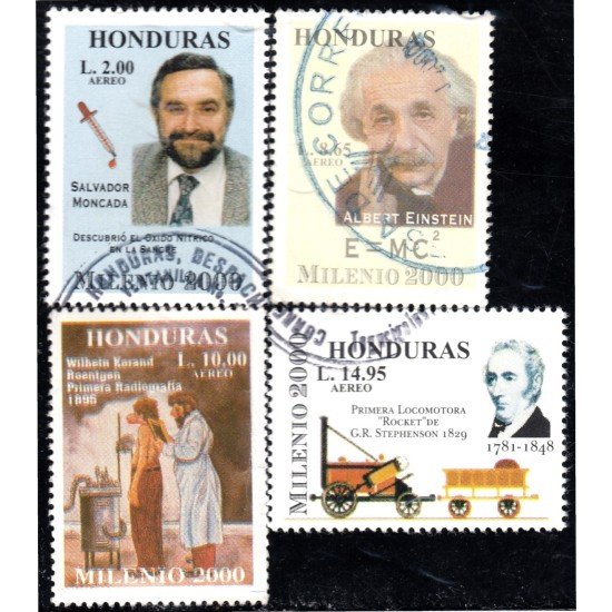 Honduras A- 993/96 1999 Milenio 2000 Científicos Célebres Albert Einstein usados Honduras A- 993/96 1999 Milenio 2000 Científicos Célebres Albert Einstein usados