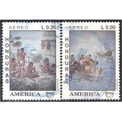 Honduras A- 799JK 1992 América Upaep Indígenas  usados