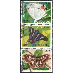 Honduras A- 752/54 1991 Mariposa Butterflies usados Honduras A- 752/54 1991 Mariposa Butterflies usados