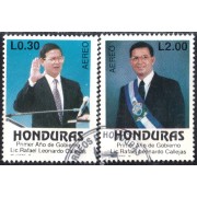 Honduras A- 750/51 1991 Rafel Leonardo Callejas usados