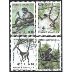 Honduras A- 743/46 1990 Animales Mono Ateles Geoffroyi usados Honduras A- 743/46 1990 Animales Mono Ateles Geoffroyi usados