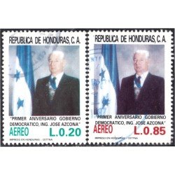 Honduras A- 708/09 1987 Presidente José Azcona usados Honduras A- 708/09 1987 Presidente José Azcona usados