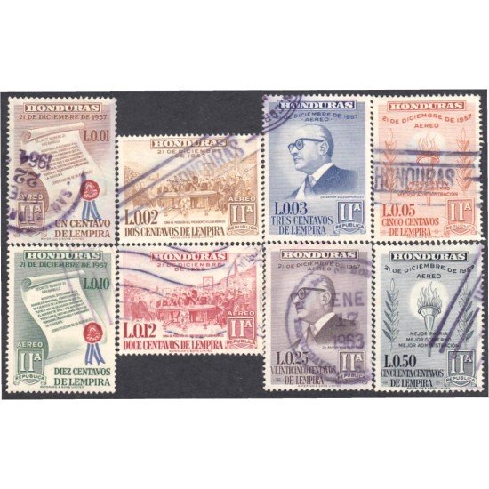 Honduras A- 278/85 1959 Dr Ramón Villeda Morales usados Honduras A- 278/85 1959 Dr Ramón Villeda Morales usados