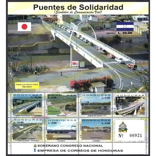 Honduras A- 1159/65 F1159 2003 Puente Juan Ramón Molina Tegucigalpa MNH Honduras A- 1159/65 F1159 2003 Puente Juan Ramón Molina Tegucigalpa MNH