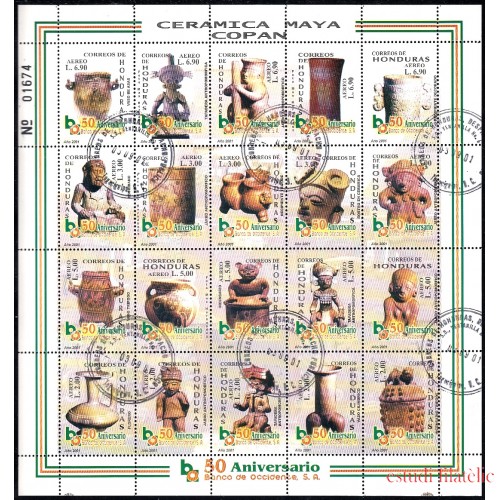 Honduras A- 1079/98 2001 Cerámica Maya de Copán usados