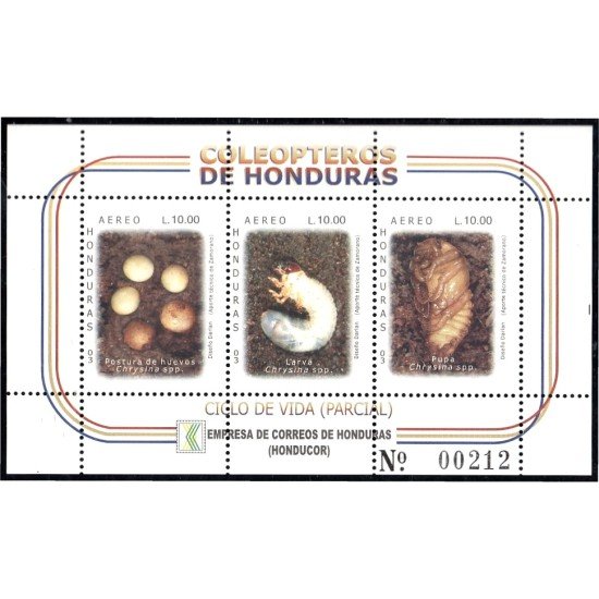 Honduras HB 71 2003 Ciclo de vida parcial MNH