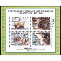 Honduras HB 68 2002 América Upaep Exfhilon 2002 V centenario del descubrimiento de Honduras MNH Honduras HB 68 2002 América Upaep Exfhilon 2002 V centenario del descubrimiento de Honduras MNH
