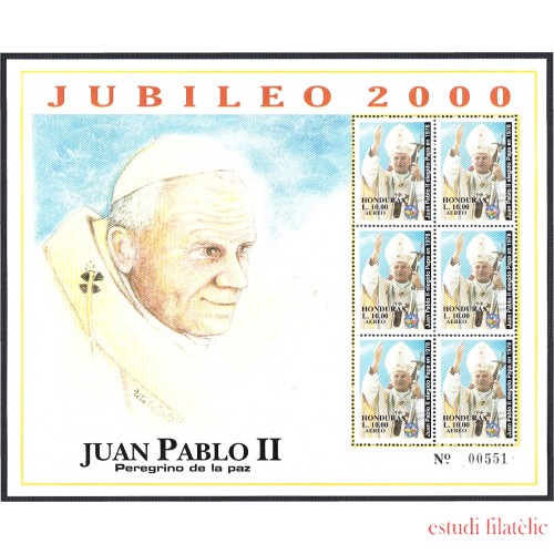 Honduras HB 59A 2000 SS Juan Pablo II MNH