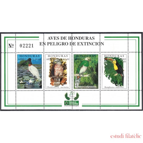 Honduras HB 59 1999 Aves en peligro de Extinción MNH
