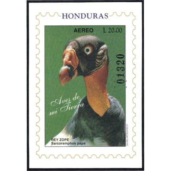 Honduras HB 54 1997 Ave Pájaro Bird Rey Zope MNH Honduras HB 54 1997 Ave Pájaro Bird Rey Zope MNH
