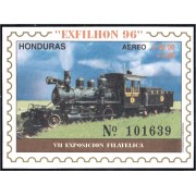 Honduras HB 51 1996 Exfhilon 96 VII Exposición Filatélica Tren Train MNH