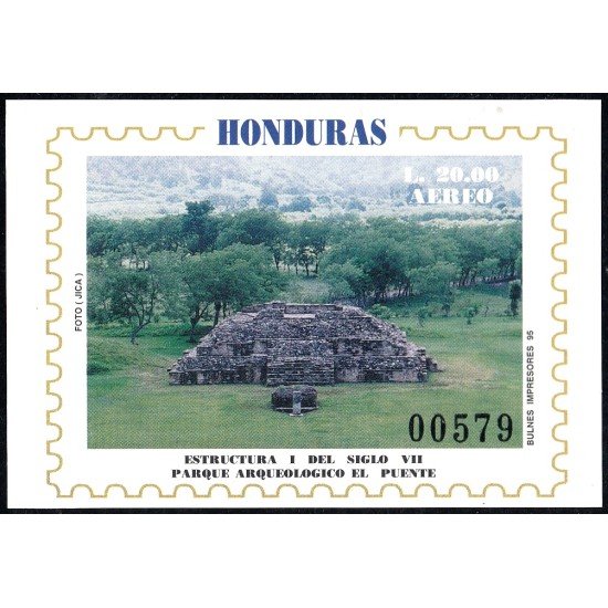Honduras HB 50A 1995 Parque Arqueológico El Puente MNH Honduras HB 50A 1995 Parque Arqueológico El Puente MNH