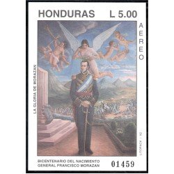 Honduras HB 50 1992 Gral. Francisco Morazan MNH Honduras HB 50 1992 Gral. Francisco Morazan MNH