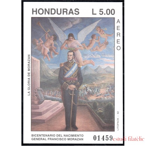Honduras HB 50 1992 Gral. Francisco Morazan MNH