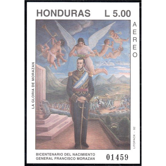 Honduras HB 50 1992 Gral. Francisco Morazan MNH Honduras HB 50 1992 Gral. Francisco Morazan MNH