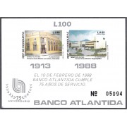 Honduras HB 36 1988 Banco Atlántida Casa Matriz MNH