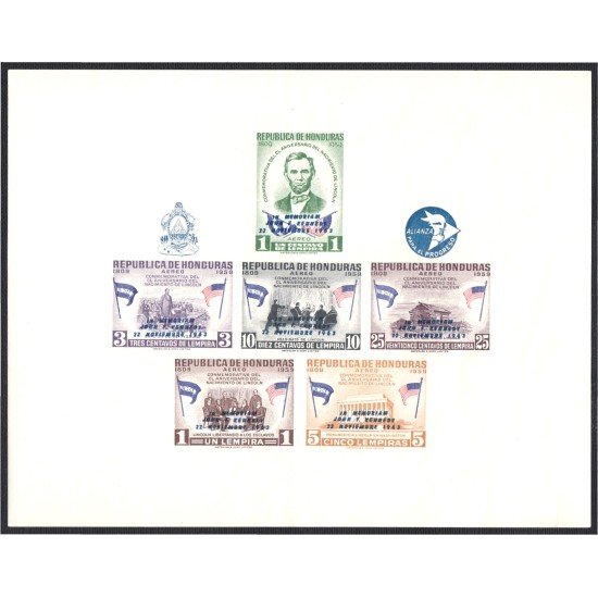 Honduras HB 6 1964 Conmemorativo al nacimiento de Abraham Lincoln MNH Honduras HB 6 1964 Conmemorativo al nacimiento de Abraham Lincoln MNH