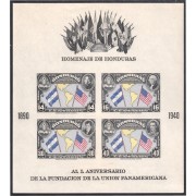 Honduras HB 1 1940 L Aniversario de la fundación de la Unión Panamericana MH sin dentar y sin goma