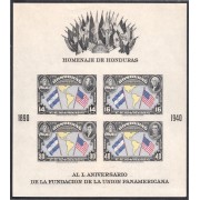 Honduras HB 1a 1940 L Aniversario de la fundación de la Unión Panamericana MH sin dentar