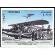 Honduras HB 84 2005 Inicio del correo aéreo Internacional Hondureño Avioneta MNH 