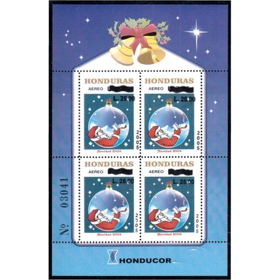 Honduras HB 83 2005 Navidad Christmas MNH Honduras HB 83 2005 Navidad Christmas MNH