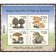Honduras HB 82 2005 América Upaep Hongos comestibles en peligro de extinción MNH 