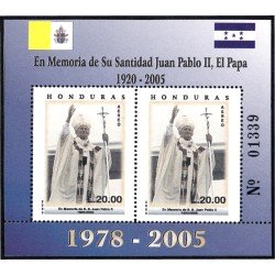 Honduras HB 78 2005 SS Juan Pablo II MNH Honduras HB 78 2005 SS Juan Pablo II MNH