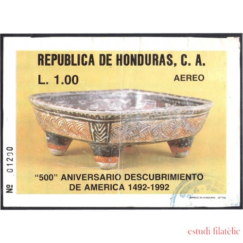 Honduras HB 39 1988 500 Aniversario del descubrimiento de América usados