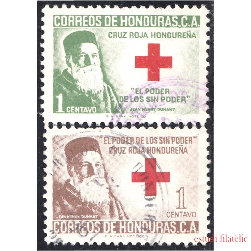 Honduras 4/5 1965 Beneficencia Cruz Roja Hondureña Jean Henry Dunant Beneficencia usados