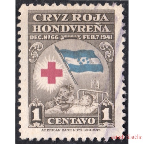 Honduras 2 1945 Beneficencia Cruz Roja Hondureña usados