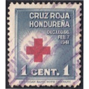 Honduras 1 1941 Beneficencia Cruz Roja Hondureña usados