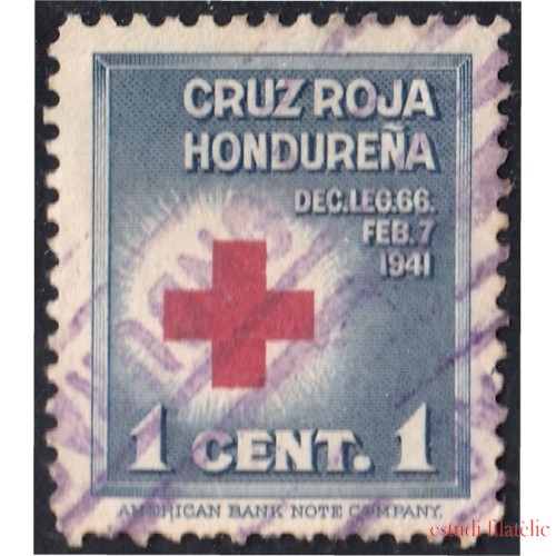 Honduras 1 1941 Beneficencia Cruz Roja Hondureña usados