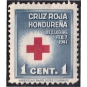 Honduras 1 1941 Beneficencia Cruz Roja Hondureña sin goma