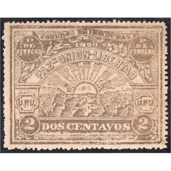 Honduras 170A 1920 Amanecer Presidente López Gutierrez MH Honduras 170A 1920 Amanecer Presidente López Gutierrez MH